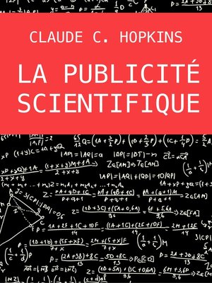 cover image of La publicité scientifique
